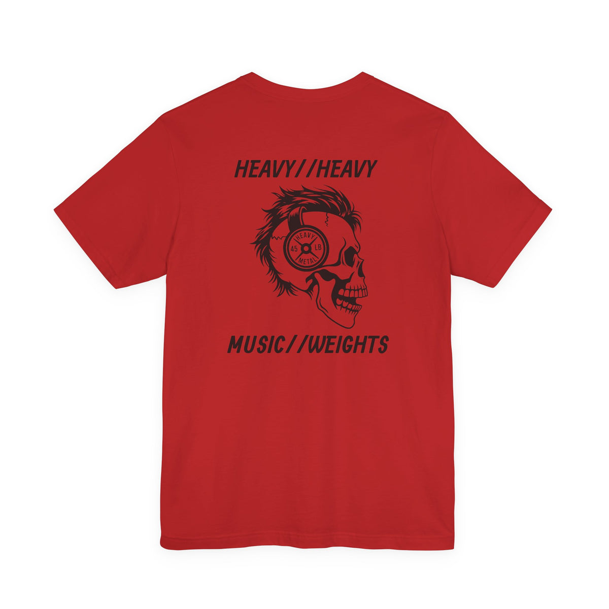 HEAVY MUSIC//HEAVY WEIGHTS back logo T-shirt by Heavy//Heavy.
