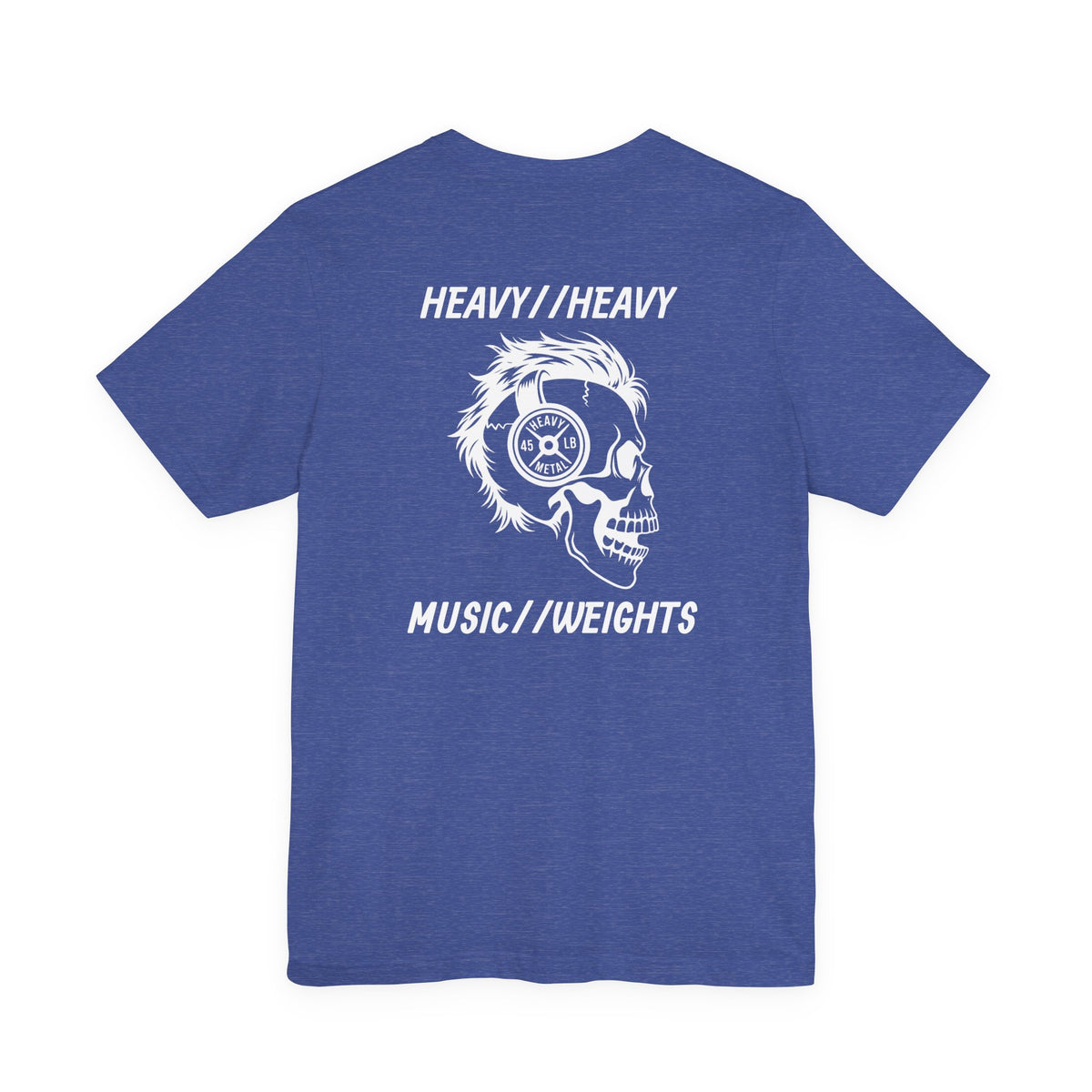 HEAVY MUSIC//HEAVY WEIGHTS back logo T-shirt by Heavy//Heavy.