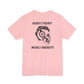 HEAVY MUSIC//HEAVY WEIGHTS back logo T-shirt by Heavy//Heavy.