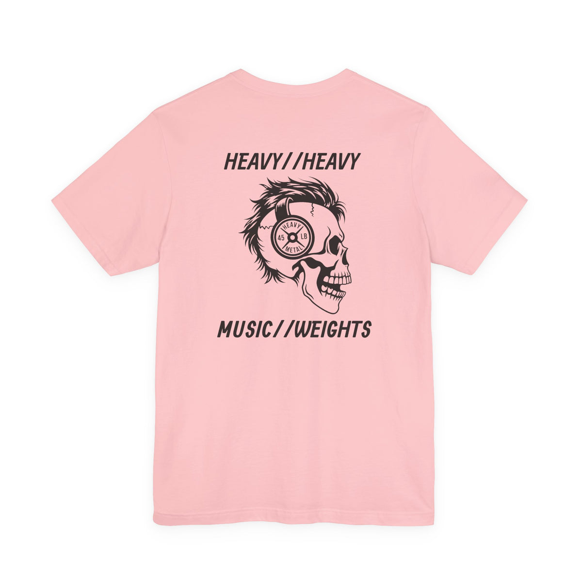 HEAVY MUSIC//HEAVY WEIGHTS back logo T-shirt by Heavy//Heavy.