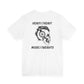 HEAVY MUSIC//HEAVY WEIGHTS back logo T-shirt by Heavy//Heavy.